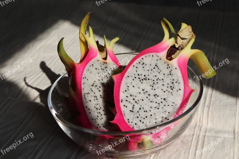 Dragon Fruit White Fruit Food Natural