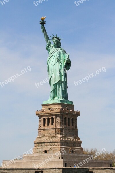 America Statue Of Liberty Freedom Landmark Ny