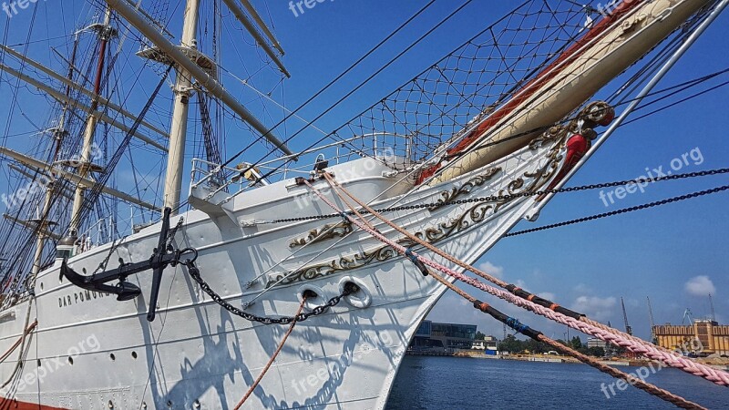 Gdynia Port Ship Summer Sea