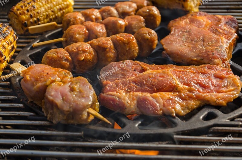 Barbecue Grill Party Eat Grill Bbq