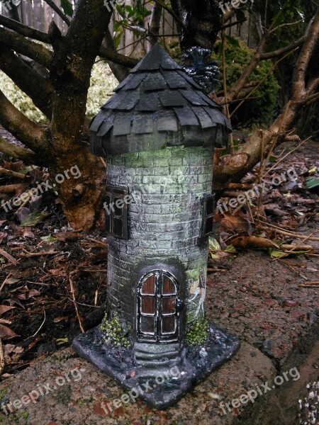 Fairy House Garden Ornament Mixed Media