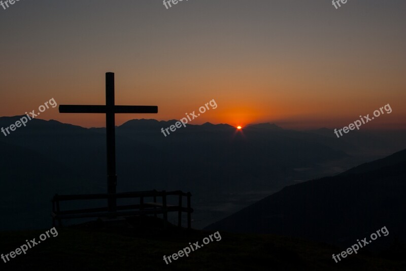 Sunrise Nature Tauern Mountains Pinzgau