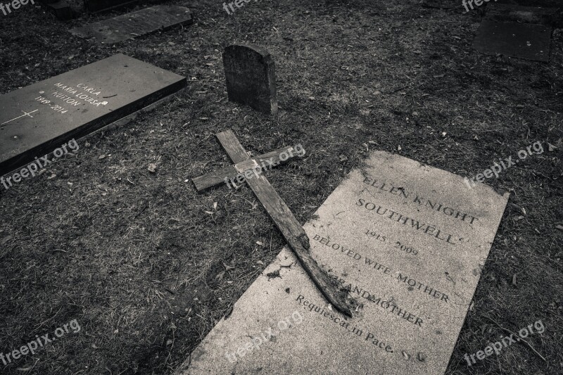 Grave Cross Cemetery Tombstone Religion