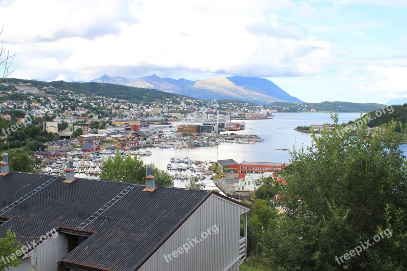 Harstad Port Troms County Northern Norway Free Photos