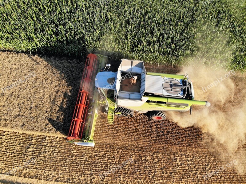 Harvest Farmers Combine Harvester Barley Agriculture