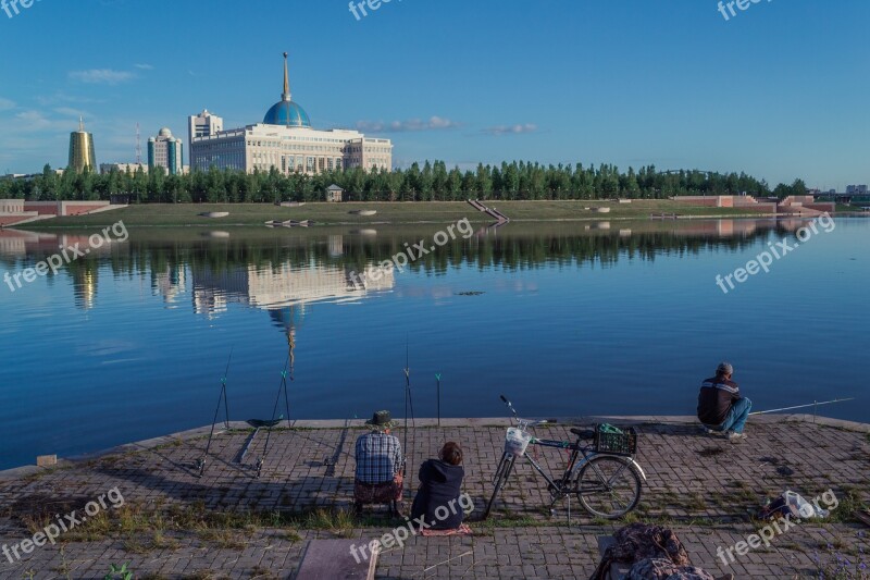 Astana Morning Fishing Ishim Akorda