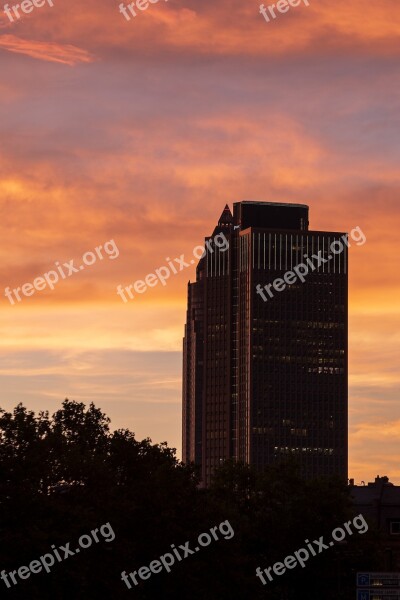 Skyline Skyscraper Skyscrapers Messeturm Tower 185