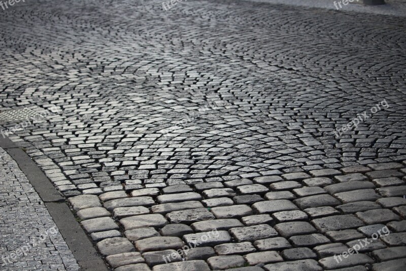 Stone Paving Road Grey Stone Natural Paving