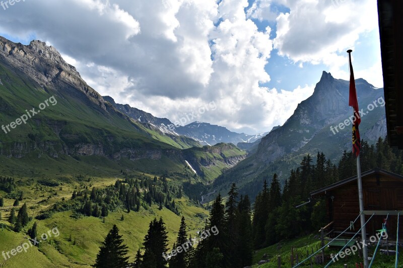 Valley Landscape Nature Panorama Mountain