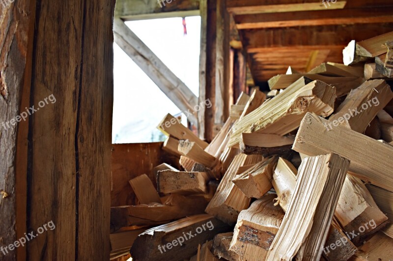 Wood Natural Cutting Hut Mountain Hut