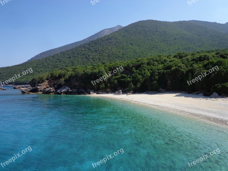 Greece Kefalónia Beach Sea Sand