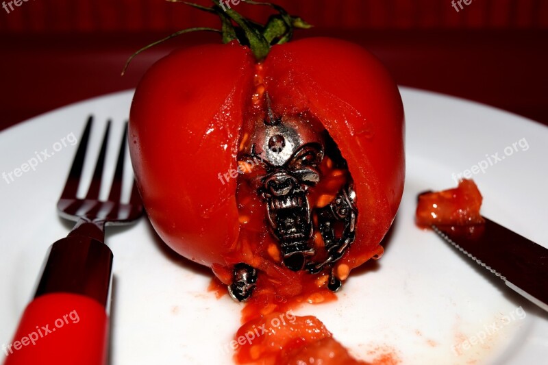 Tomato Art Red Gm Food Infected