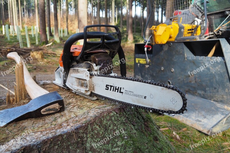 Forest Chainsaw Forest Work Woodworks Free Photos