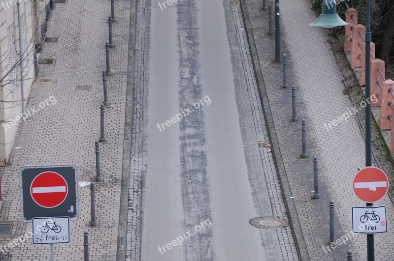 Road Just Grey Ban Traffic Sign