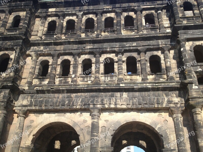 Holder Black Black Gate Trier Roman Architecture Free Photos