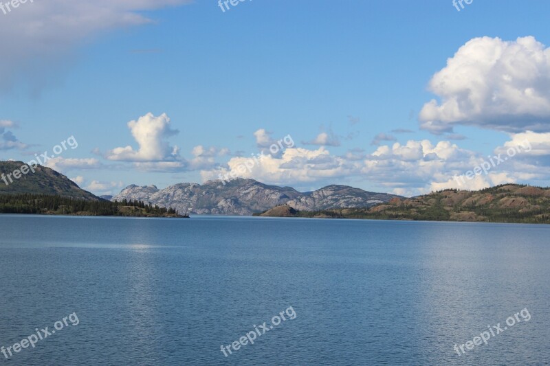 Lake Laberge Brine Yukon Canada Lake