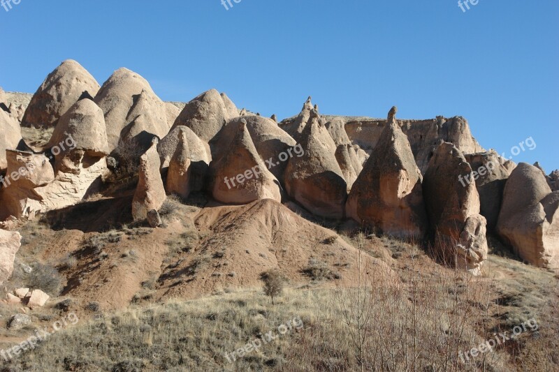 Cappadocia Erosion Turkey Geology Anatolia