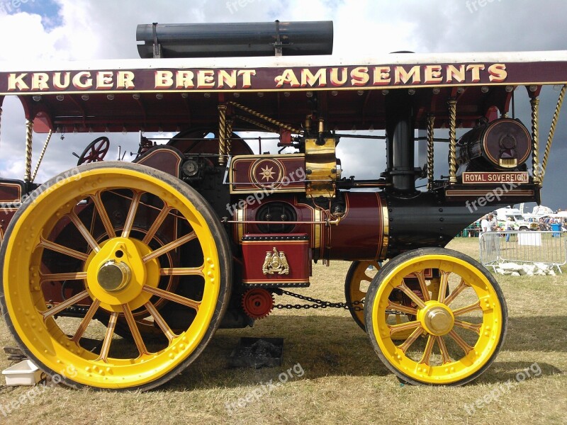 Vehicle Steam Engine Vintage Locomotive Transport