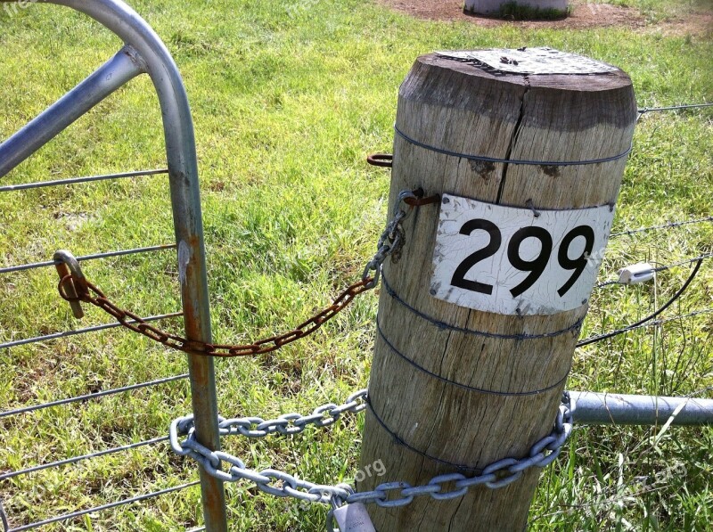 Gate Fence Rural Farm Weathered