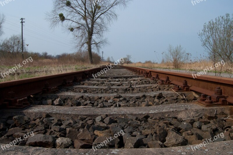 Railroad Tracks Railway Sleepers Free Photos