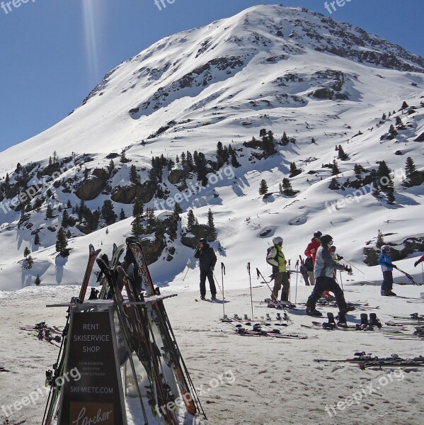 Winter Winter Sports Skis Skiing Mountain