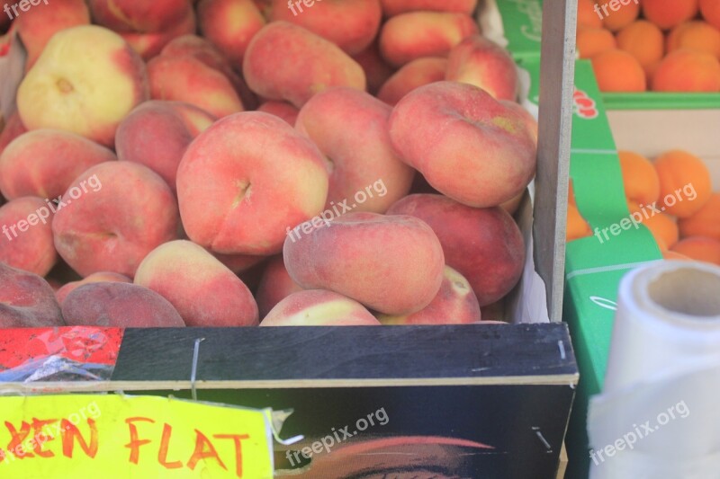 Peach Flat Peach Flat Square Peach Unripe Peaches