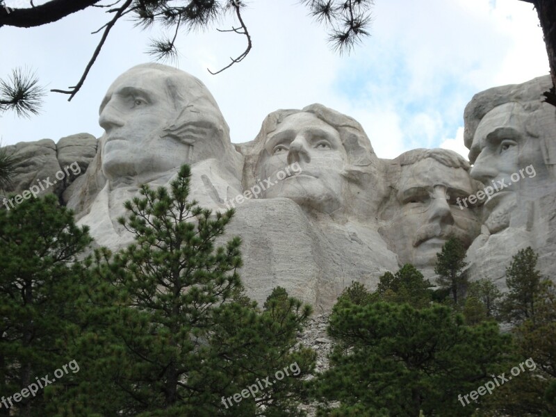 Mount Rushmore America Presidents Monument Free Photos