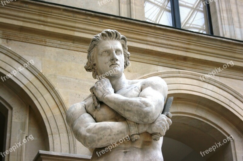 Spartacus Sculpture Louvre Free Photos