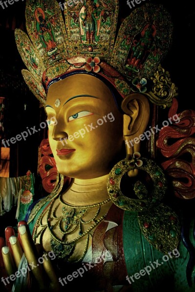 Ladakh Tibet India Statue Goddess