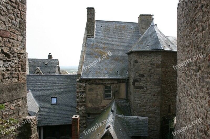 Mont Saint-michel Abbey Normandy France Middle Ages