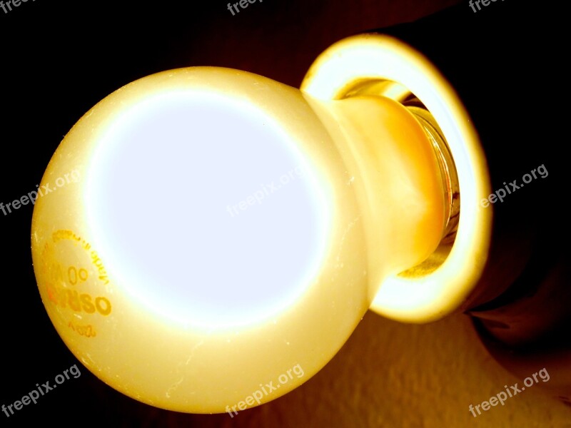 Light Bulb Light Glow Brightness Pear-constitution