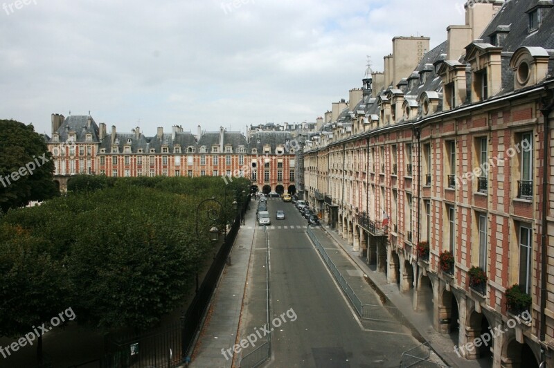 Place De Vosges Façades Paris Free Photos