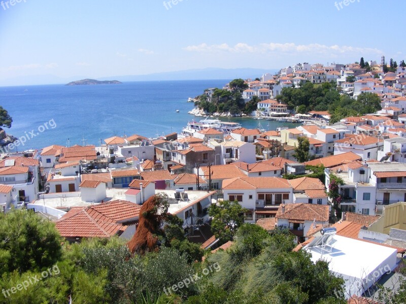 Island Greece Water Great Blue