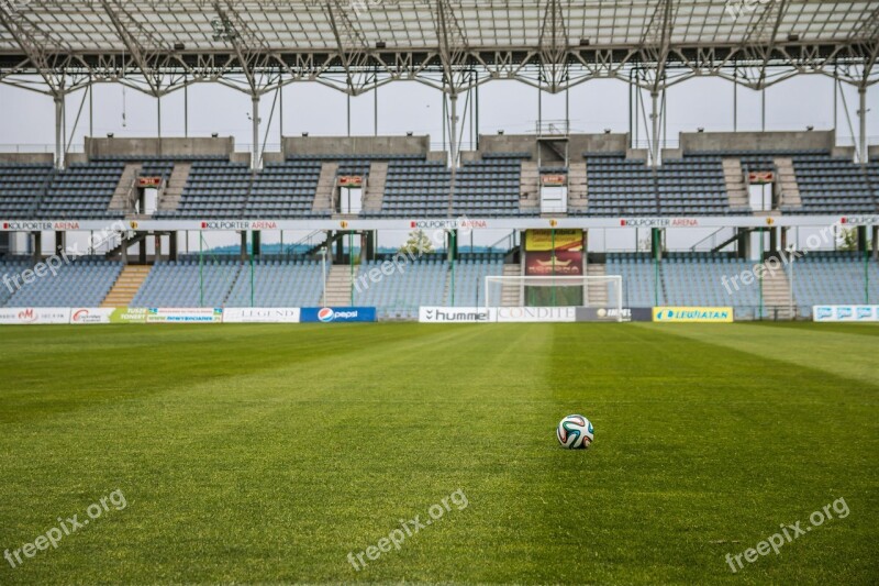 The Ball Stadion Football The Pitch Grass