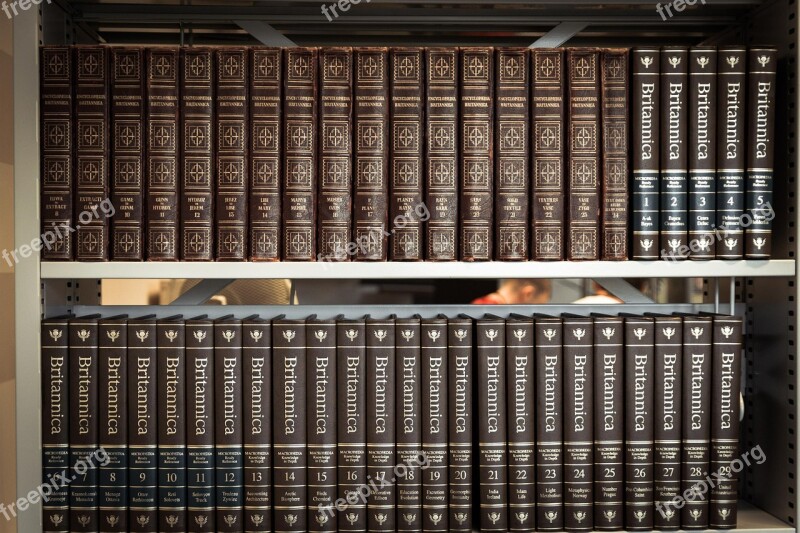 Library Book Britannica Reading Computers