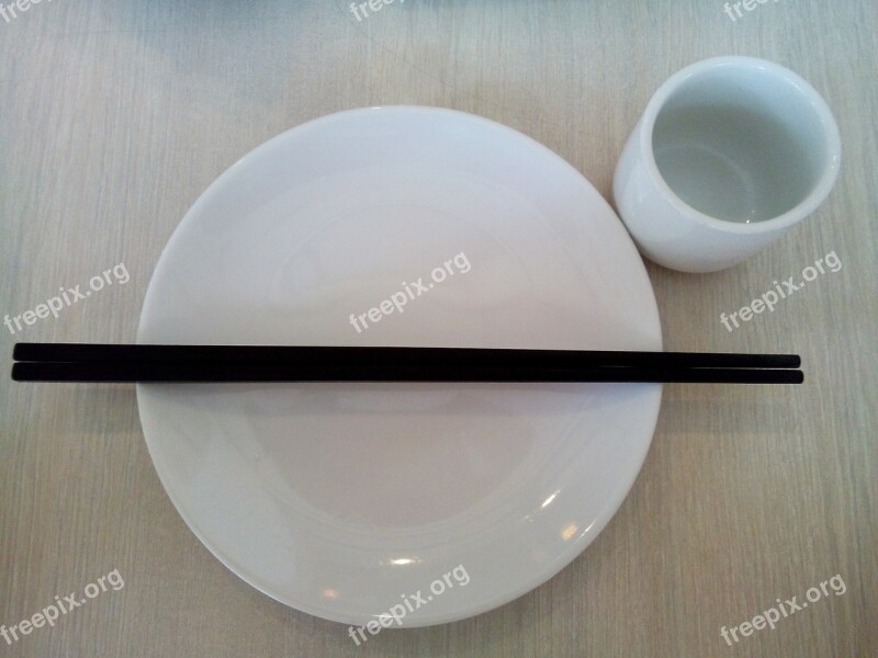 Chopstick Dining Plate Kitchenware Free Photos