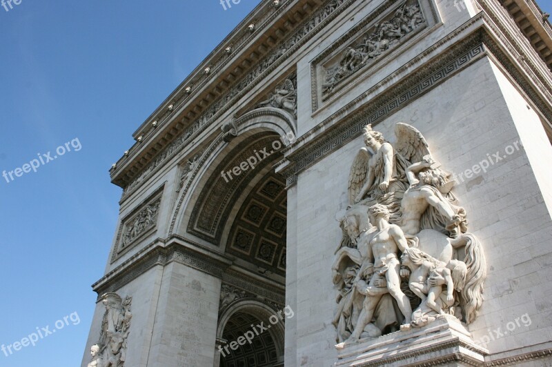 Arch Of Triumph Paris France Free Photos