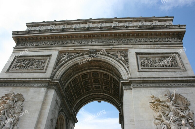 Arch Of Triumph Paris France Free Photos