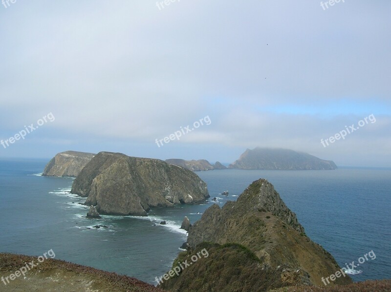 Anacapa Islands Nature California Ocean