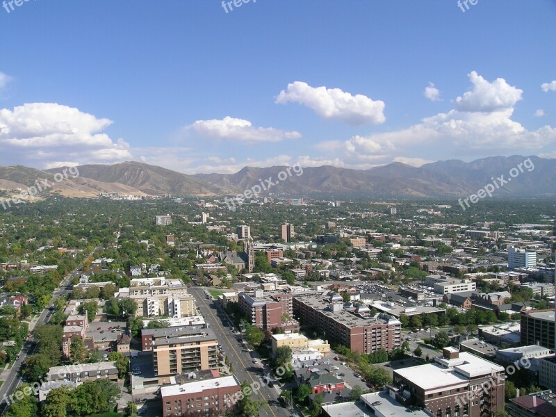 Salt Lake City City Downtown Utah Urban