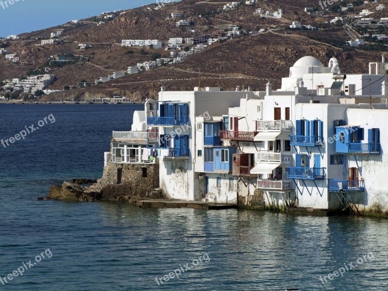 Mykonos Venetian Quarter Greece Cyclades Greek Island