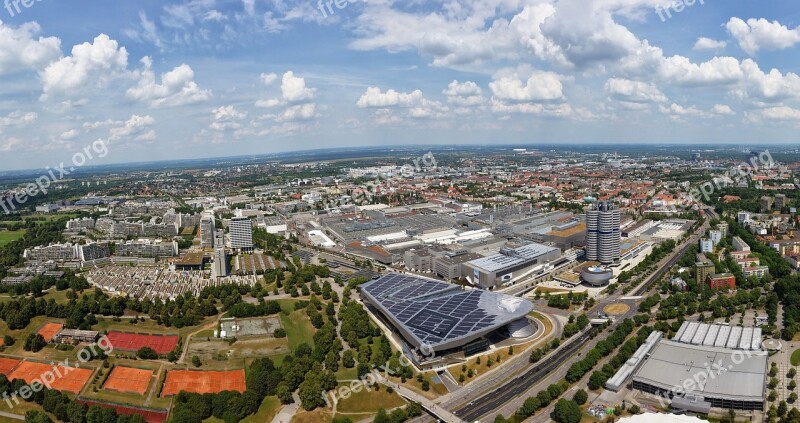 Munich Aerial View City Germany Free Photos