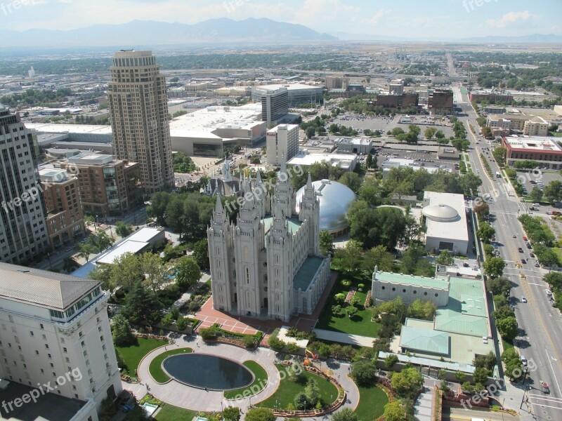 Salt Lake City Utah Usa Temple Tabernacle