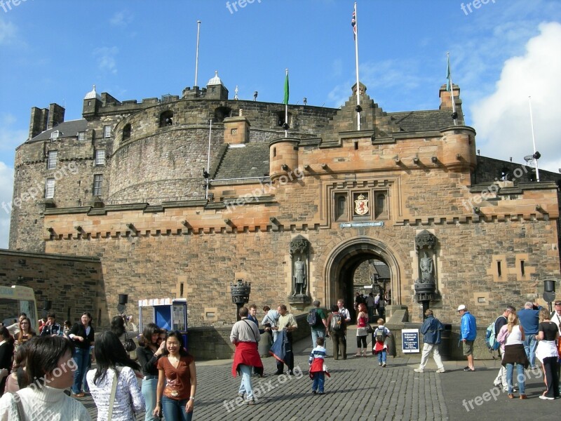 Edinburgh Castle Scotland Landscape City