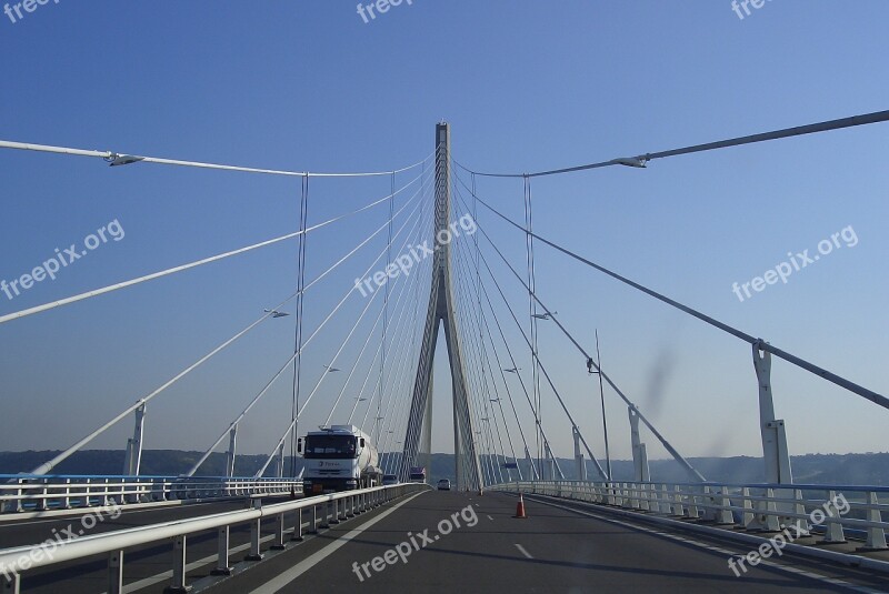 France Normandy Bridge Architecture Auto