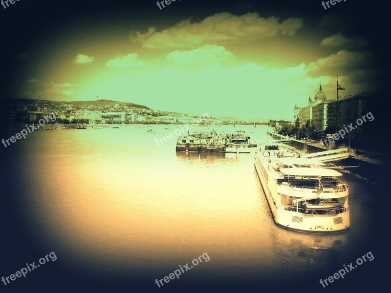 Budapest River Hungary Boat Free Photos