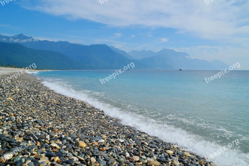 The Sea Hualien Taiwan Qixing Lake Cobblestone