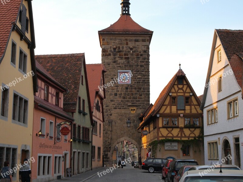 Rothenburg Of The Deaf Sieber Storm Historic Center City Gate Tower