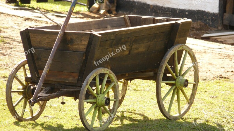 Wagon Carriage Field Horses Free Photos