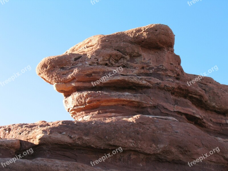 Mountains Garden Of Gods Rocky Peak Colorado